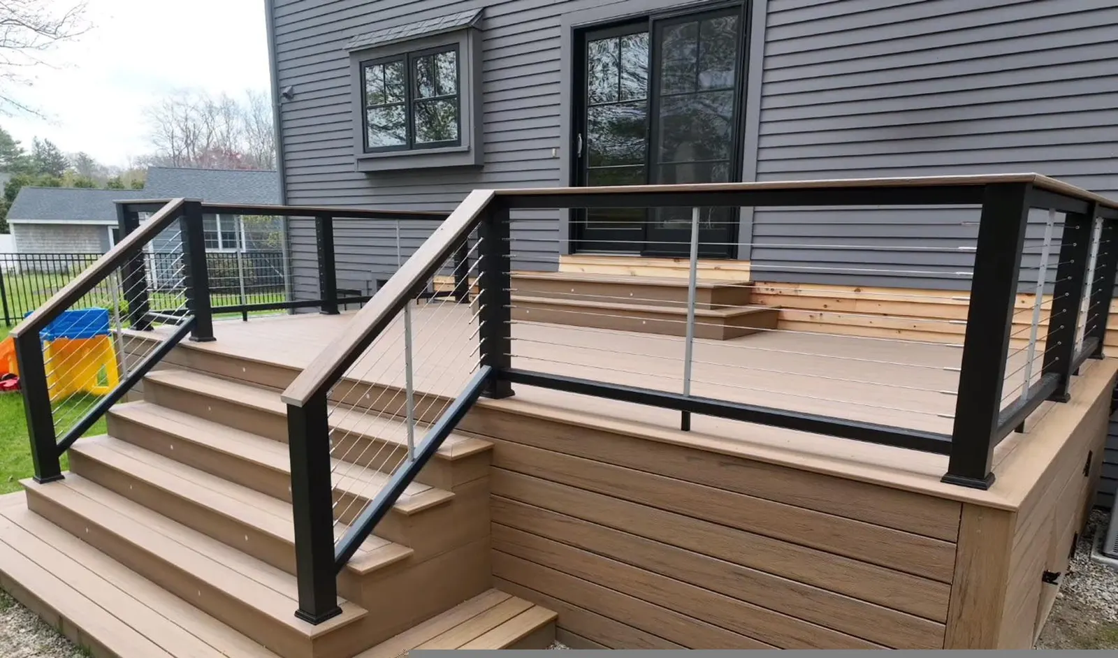 Outdoor landscaping and construction project in the Contrast Landscape project gallery